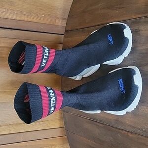 Vetements X Reebok Runner Sock Sneakers Sz 8.5